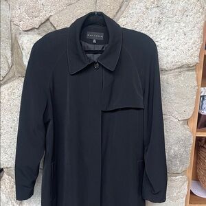 Gallery Women's Elegant Black Belted Trench